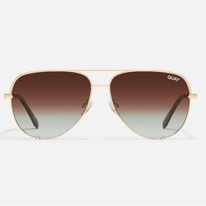 Quay X Desi High Key Mini Aviator Sunglasses
